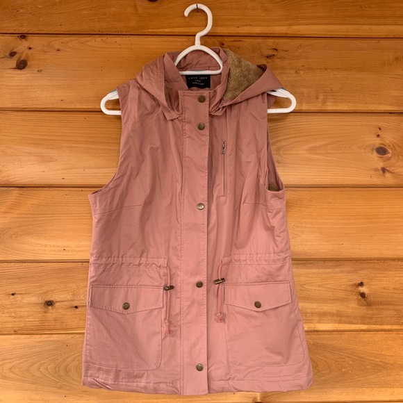 Love Tree Jackets & Blazers - Love Tree Fur Fully Lined Vest Mauve Large